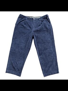 LL Bean Corduroy Pants Mens 42x28 Comfort Waist Dress Slacks Preppy Stretch